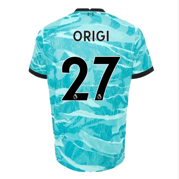 Camiseta Liverpool NO.27 Origi Segunda Equipación 2020-2021 Azul